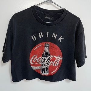 Drink Coke’ Vintage Inspired Cropped Tee Large